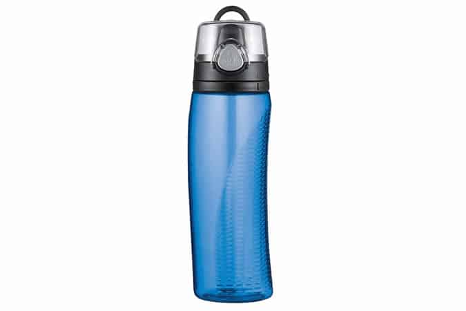 Thermos Hydration Water Bottle with Meter, Blue, 710 ml