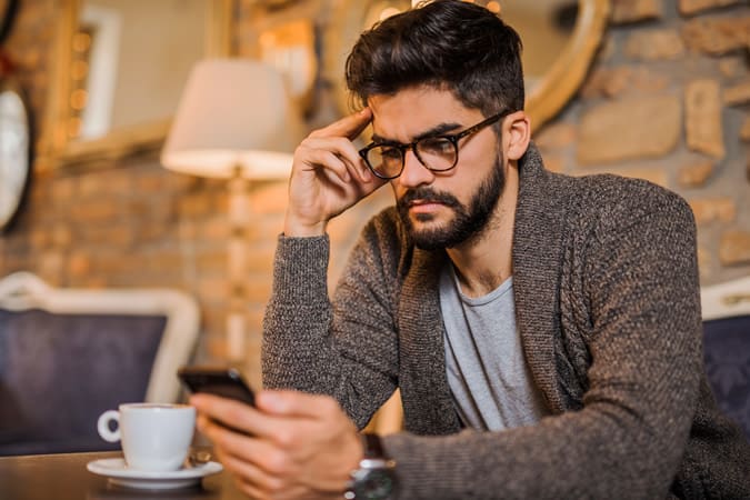 Man On His Phone