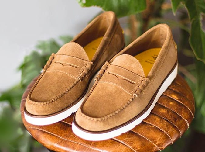 GH Bass suede loafer