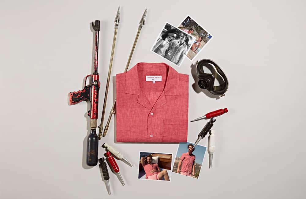 THUNDERBALL SHIRT 007 Cardinal Capri Collar Shirt