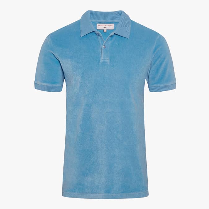 DR NO TOWELLING ROBE 007 Mid Blue Towelling Robe