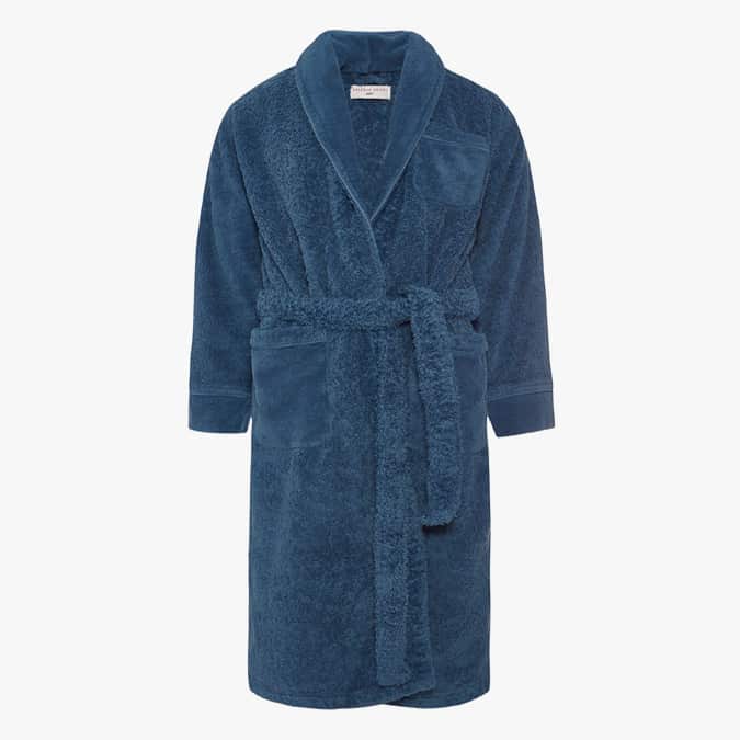 DR NO TOWELLING ROBE 007 Mid Blue Towelling Robe
