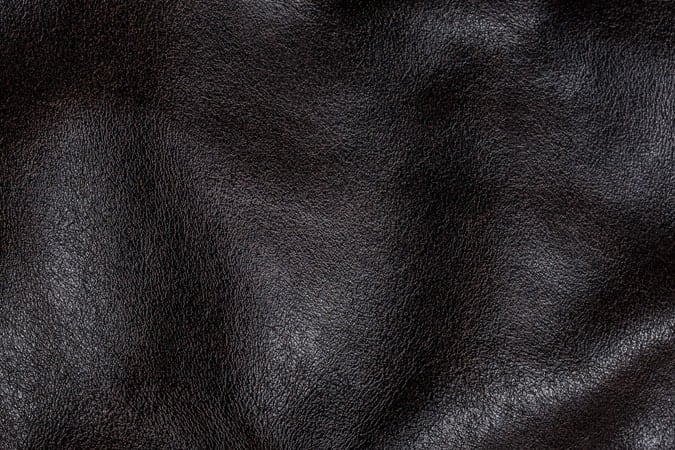 Close up of leather fabric