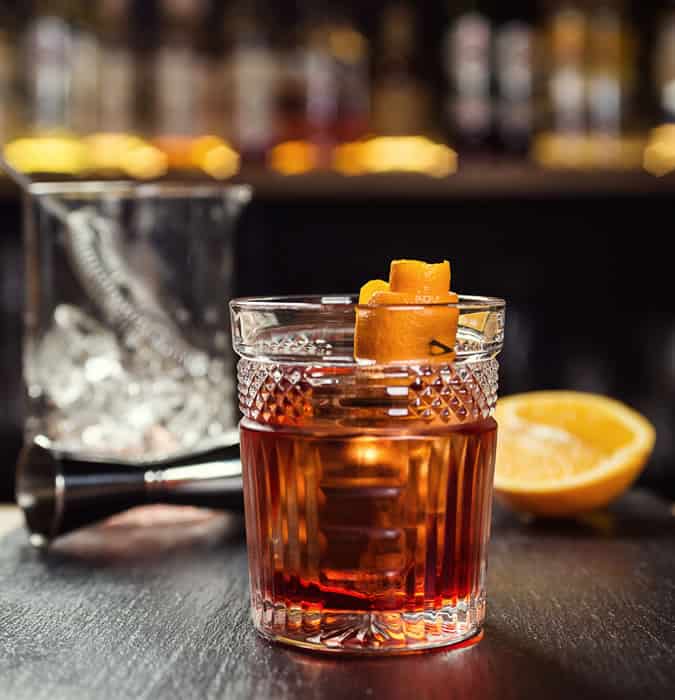An Old Fashioned Whiskey Cocktail