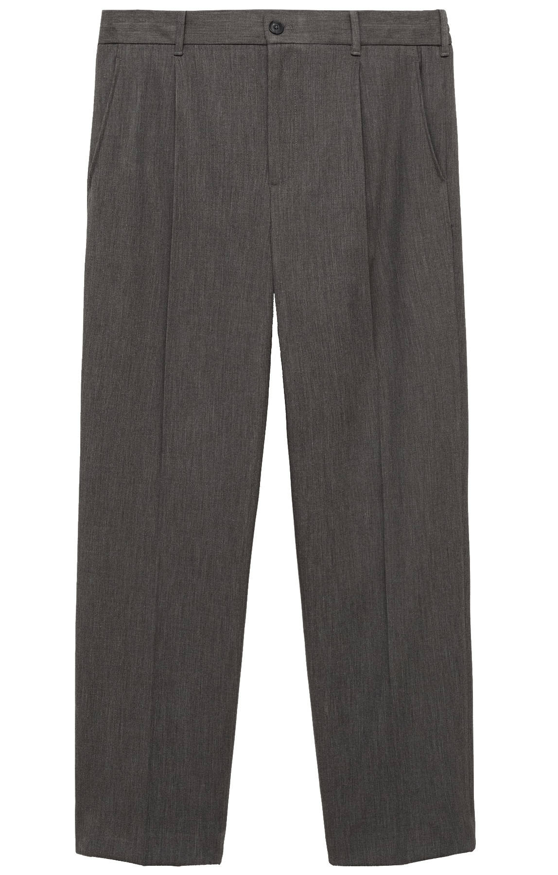 Mango Straight-Fit Pleated Trousers