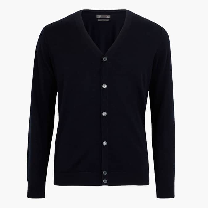 M&S COLLECTION Pure Merino Wool V Neck Cardigan