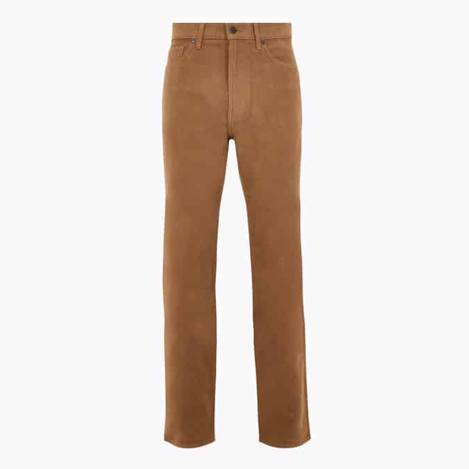 M&S COLLECTION Regular Fit Italian Moleskin Trousers
