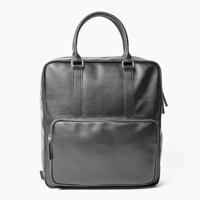M&S COLLECTION Saffiano Tote Backpack