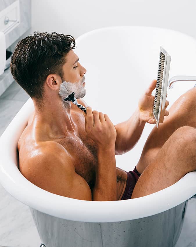 Man Shaving