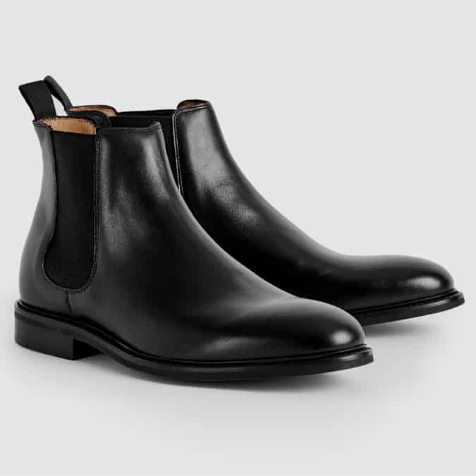 Tenor leather Chelsea boots