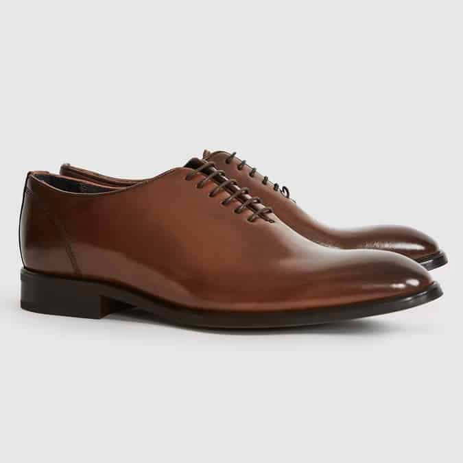 DOMONIC LEATHER WHOLE CUT SHOES
