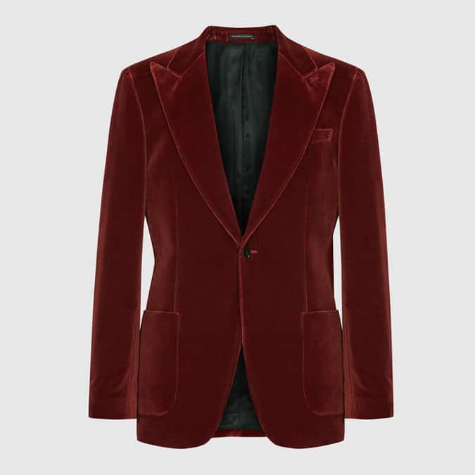 CAYENNE MODERN FIT VELVET BLAZER