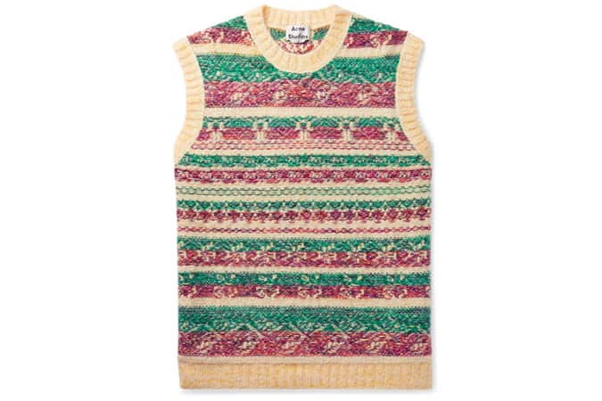 ACNE STUDIOS Slim-Fit Fair Isle Jacquard Sweater Vest