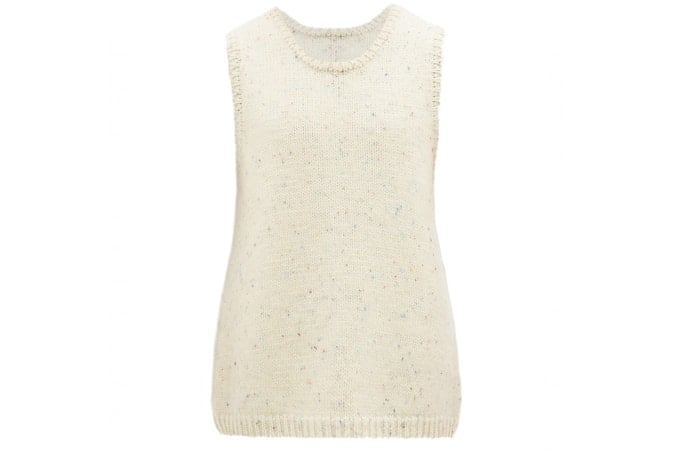 OUR LEGACY Melange wool sleeveless sweater vest for men