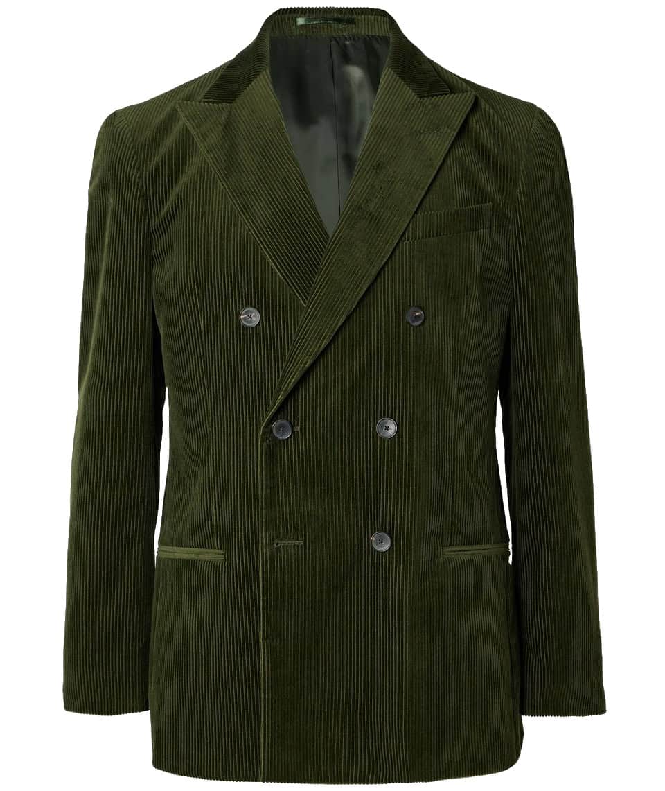 MR P. Slim-Fit Double-Breasted Cotton and Cashmere-Blend Corduroy Tuxedo Jacket