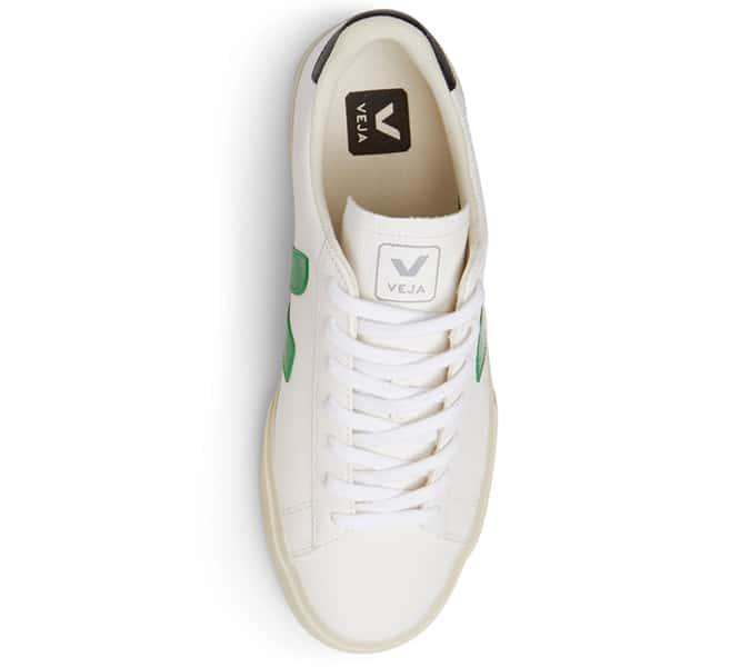 VEJA Campo Rubber-Trimmed Full-Grain Leather Sneakers