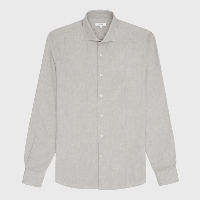MELROSEN BRUSHED COTTON TWILL SHIRT