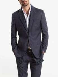 Pin Striped Wool Suit
