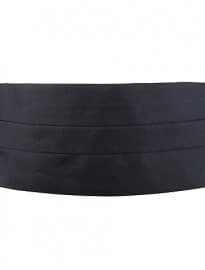 John Lewis Silk Cummerbund Black