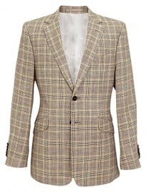 Duchamp Glen Check Linen Jacket Multi