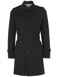 Aquascutum Corby Single Breasted Raincoat black