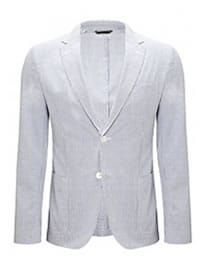 Gant Seersucker Cotton Striped Blazer Blue/white