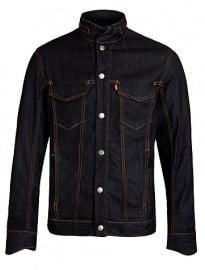 Levis Commuter Hooded Denim Trucker Jacket Performance Rigid