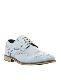 Bertie Aston Pastel Leather Brogues Blue