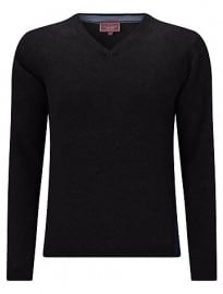 John Lewis Made In Italy Cashmere V-neck Jumper Charcoal