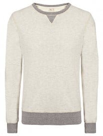 Scotch & Soda Home Alone Crew Neck Sweatshirt Grey Melange