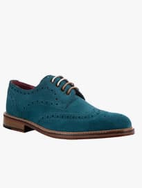 John Lewis & Co. Rutland Wingtip Suede Brogues Tea