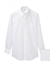 Uniqlo Men Fine Poplin Long Sleeve Shirt A