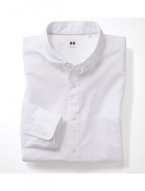 Uniqlo Men Extra Fine Cotton Broad Cloth Long Sleeve Shirt