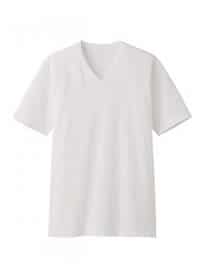 Uniqlo Men Packaged Dry Colour V Neck Short Sleeve T-shirt