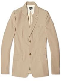 A.p.c. Cotton Blazer Beige