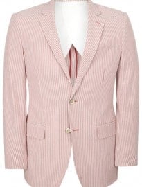 Austin Reed Red Stripe Seersucker Jacket