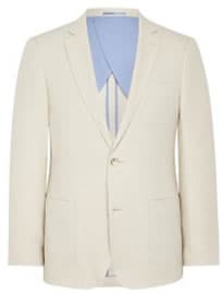 Austin Reed Regular Fit Stone Cotton Linen Jacket