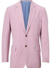 Austin Reed Pink Washed Cotton Linen Blazer