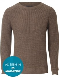 Austin Reed Camel Waffle Knit Jumper