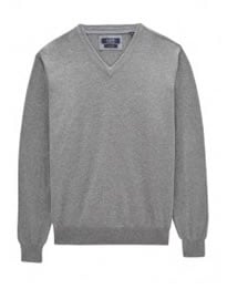 Austin Reed Grey V Neck Jumper