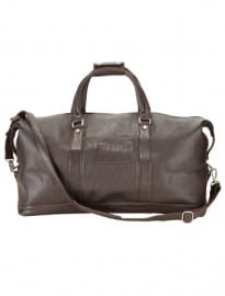 Austin Reed Chocolate Brown Leather Holdall