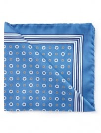 Austin Reed Viyella Blue Circle Neat Pocket Square