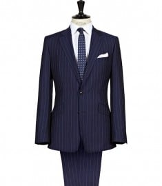 Reiss Portofino Pinstripe Suit Bright Blue