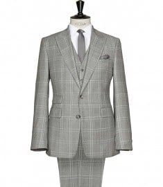 Reiss Calvert Three Piece Suit With Peak Lapel Grey