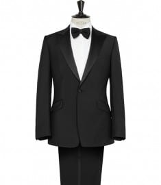 Reiss Mayfair Peak Lapel Dinner Suit Black