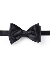 Austin Reed Black Self Tie Silk Bow Tie