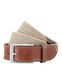Austin Reed Stone Woven Elastic Belt