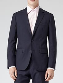 Reiss Spear Two Piece Suit Dark Navy