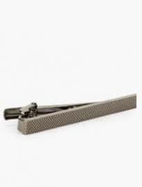 Austin Reed Gunmetal Textured Tie Clip