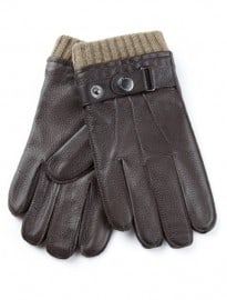 Austin Reed Chocolate Knit Top Gloves